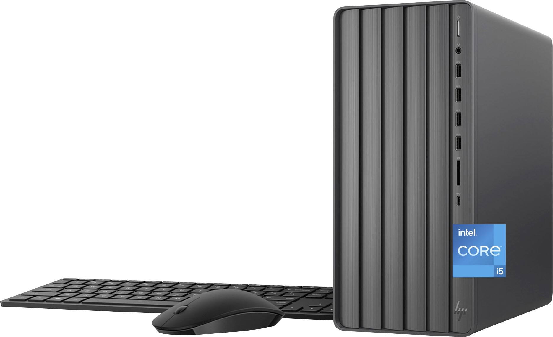 Angle View: HP - Envy Desktop - Intel Core i5 - 12GB Memory - 1TB SSD - Black