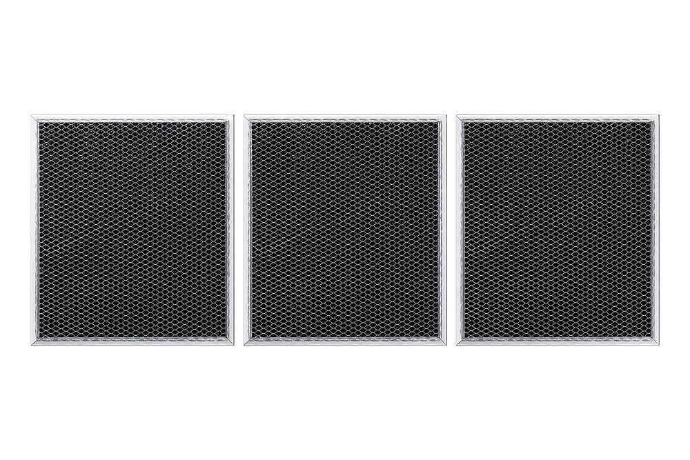 Samsung - Replacement Charcoal Filter Kit 3 Pack for 5 Series Range Hoods - Silver - Front_Zoom