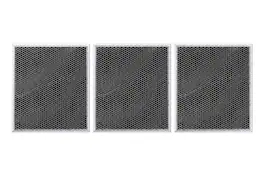 Samsung - Replacement Charcoal Filter Kit 3 Pack for 5 Series Range Hoods - Silver