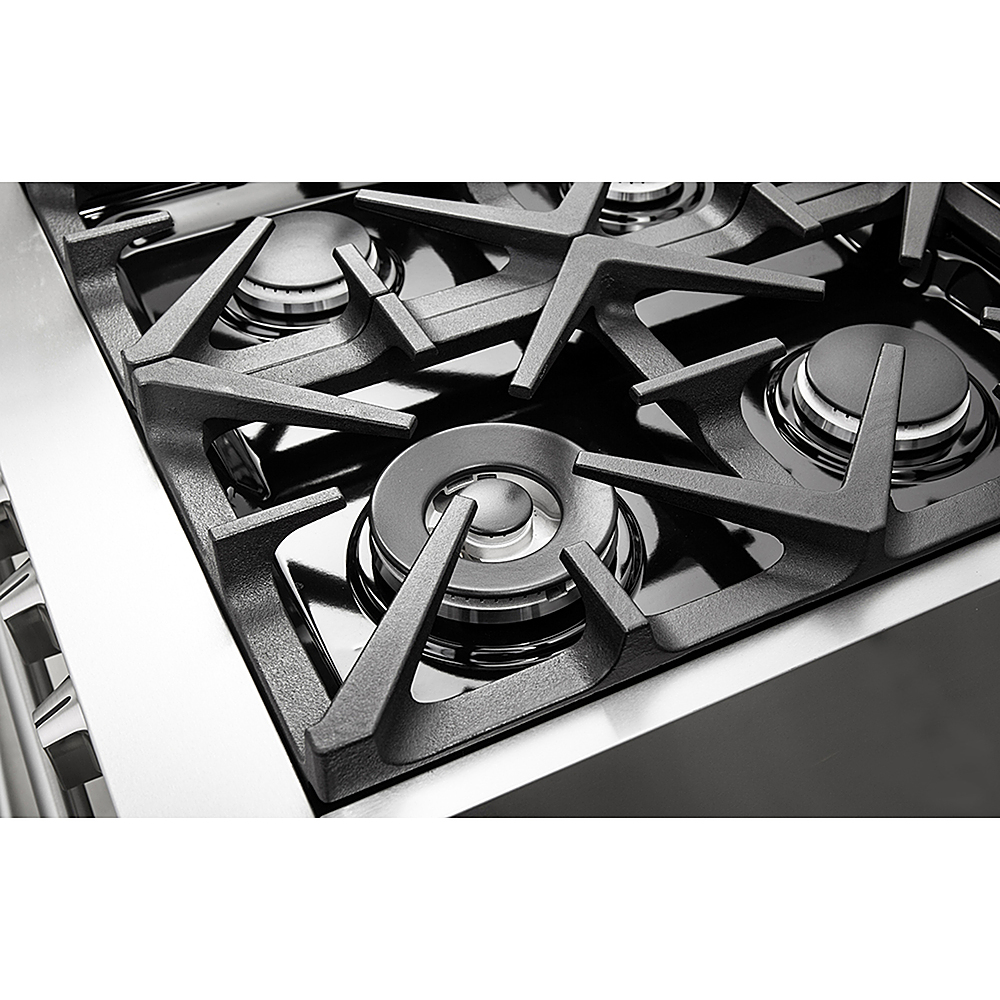 Alt View 13. Forno Appliances - Massimo 5.36 Cu. Ft. Freestanding Dual Fuel Range - Stainless steel.