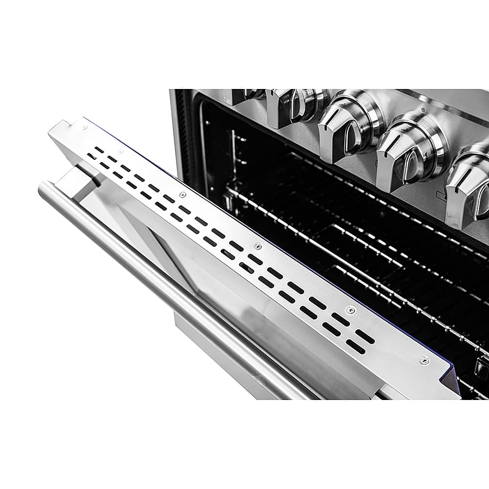 Alt View 21. Forno Appliances - Massimo 5.36 Cu. Ft. Freestanding Dual Fuel Range - Stainless steel.