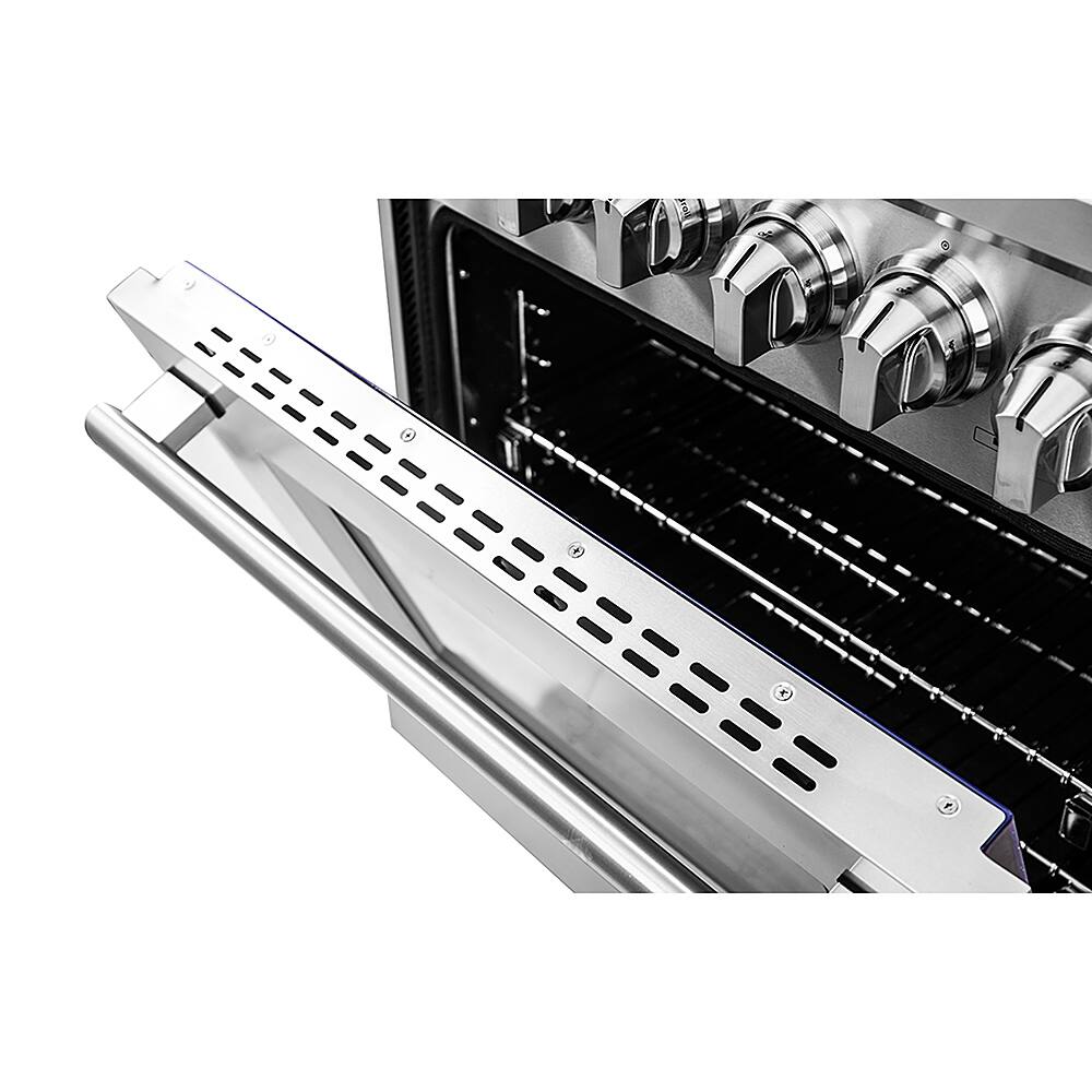 Alt View 21. Forno Appliances - Massimo 5.36 Cu. Ft. Freestanding Dual Fuel Range - Stainless steel.