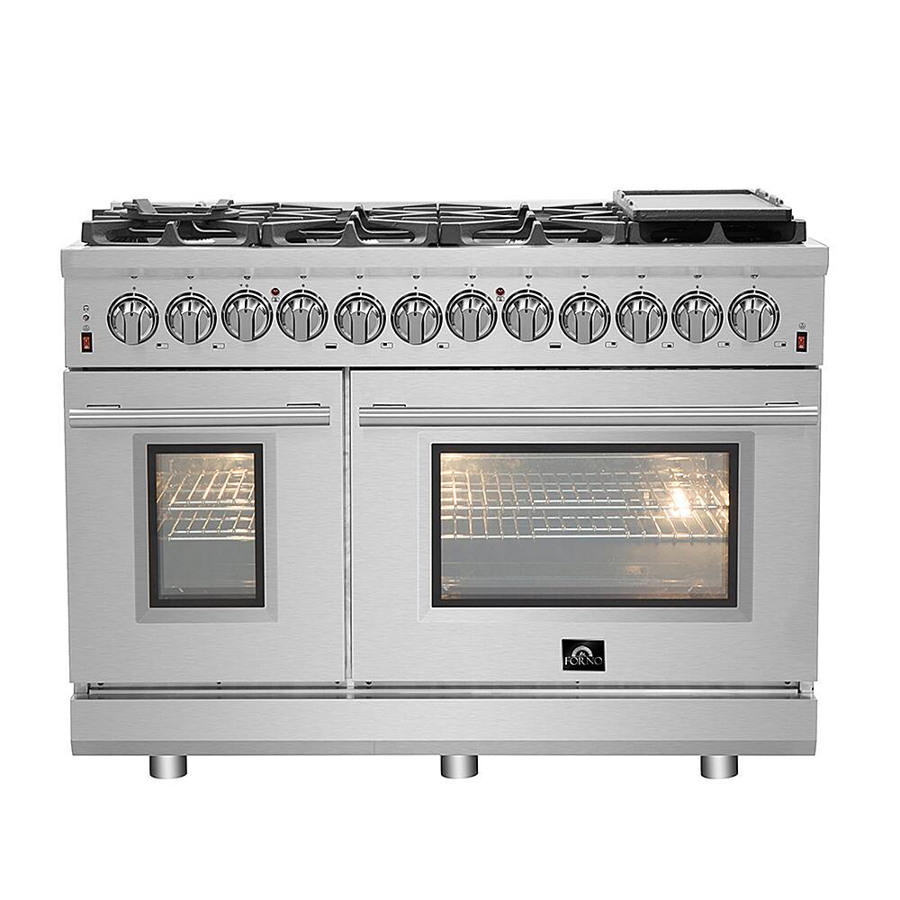 Forno Appliances - Massimo 6.58 Cu. Ft. Freestanding Dual Fuel Range - Stainless Steel