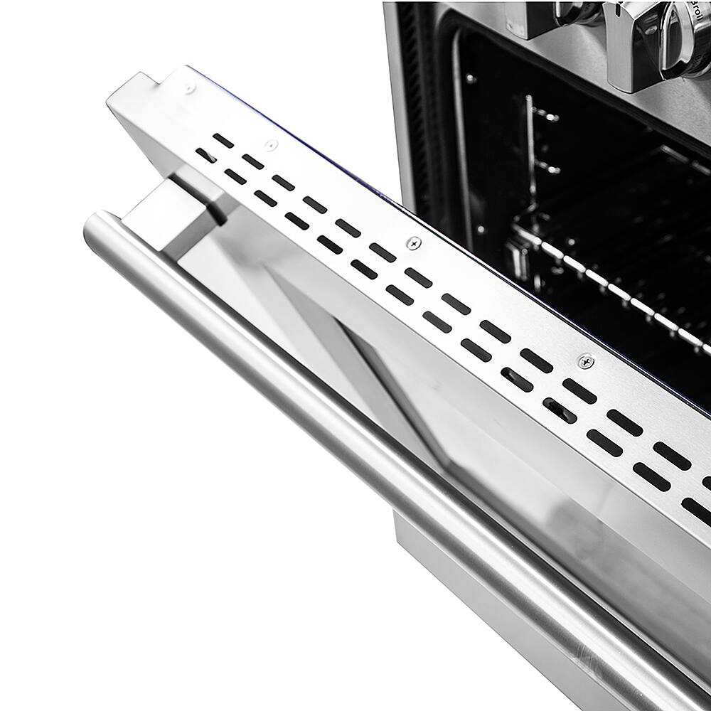 Alt View 1. Forno Appliances - Massimo 6.58 Cu. Ft. Freestanding Dual Fuel Range - Stainless steel.