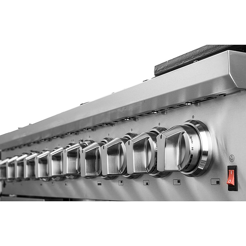 Alt View 16. Forno Appliances - Massimo 6.58 Cu. Ft. Freestanding Dual Fuel Range - Stainless steel.