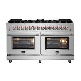 Forno Appliances - Massimo 8.64 Cu. Ft. Freestanding Dual Fuel Range - Stainless Steel