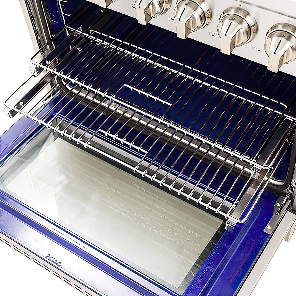 Alt View 11. Forno Appliances - Massimo 4.32 Cu. Ft. Freestanding Dual Fuel Range - Stainless steel.