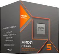 AMD - Ryzen 5 8600G 6-core - 12-thread – 4.3 GHz (5.0 GHz Max Boost) Socket AM5 Unlocked Desktop Processor - Silver - Alt_View_Zoom_1