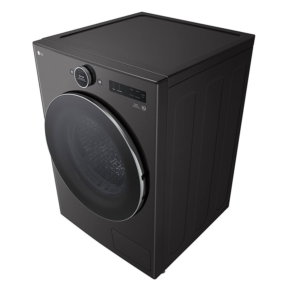 Alt View 14. LG - 7.8 Cu. Ft. Stackable Smart Electric Dryer with Ventless Heat Pump Technology - Black Steel.