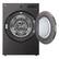 Alt View 2. LG - 7.8 Cu. Ft. Stackable Smart Electric Dryer with Ventless Heat Pump Technology - Black Steel.