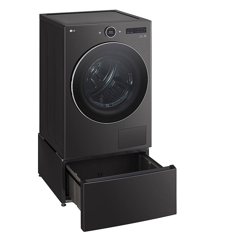 Alt View 25. LG - 7.8 Cu. Ft. Stackable Smart Electric Dryer with Ventless Heat Pump Technology - Black Steel.
