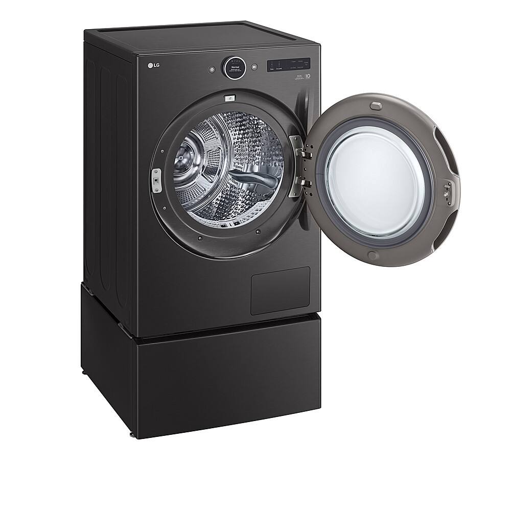 Alt View 27. LG - 7.8 Cu. Ft. Stackable Smart Electric Dryer with Ventless Heat Pump Technology - Black Steel.