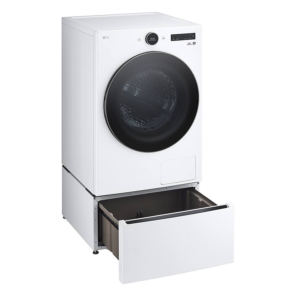 Alt View 22. LG - 7.8 Cu. Ft. Stackable Smart Electric Dryer with Ventless Heat Pump Technology - White.