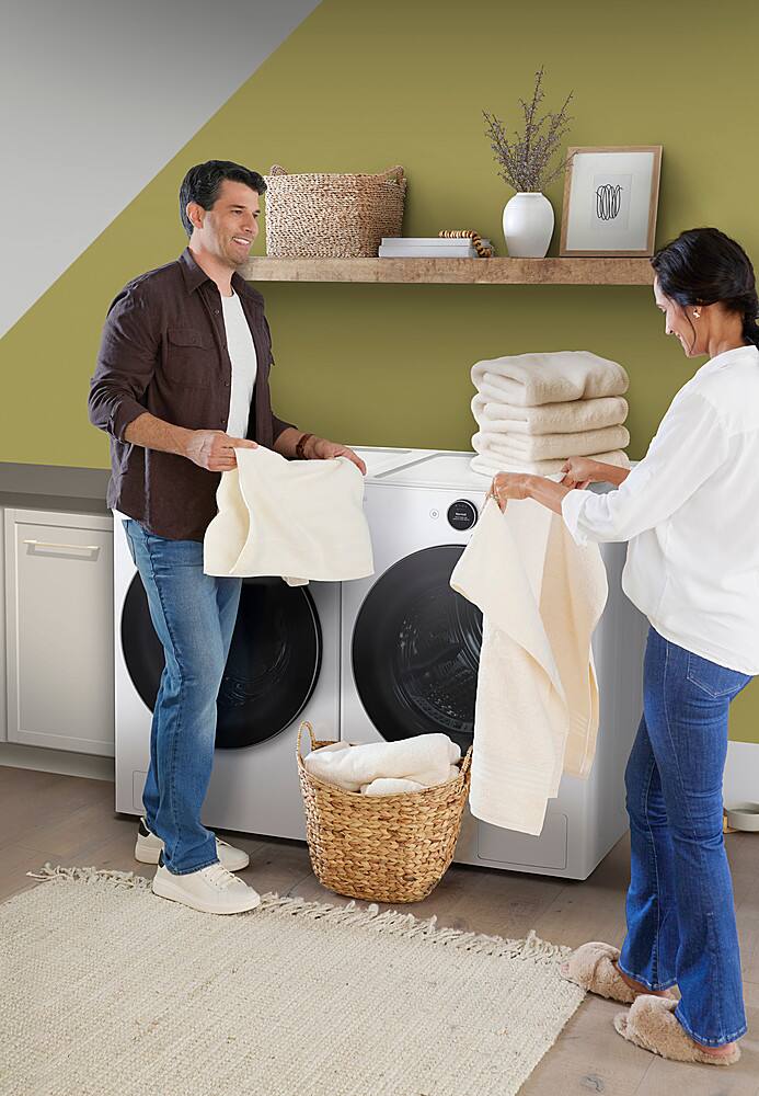 Alt View 25. LG - 7.8 Cu. Ft. Stackable Smart Electric Dryer with Ventless Heat Pump Technology - White.