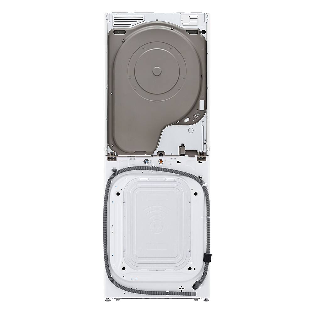 Alt View 28. LG - 5.0 Cu. Ft. HE Smart Front Load Washer and 7.8 Cu. Ft. Electric Dryer WashTower with Steam and Ventless Heat Pump Tech - White.