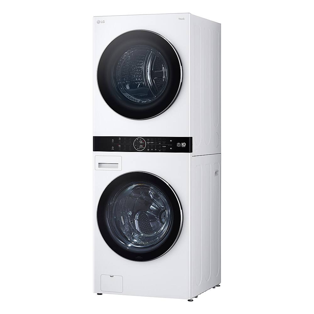 LG 5.0 Cu. Ft. HE Smart Front Load Washer and 7.8 Cu. Ft. Electric ...