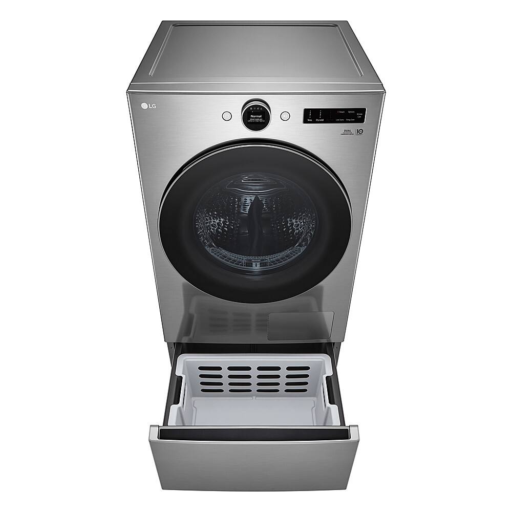 Alt View 17. LG - 7.8 Cu. Ft. Stackable Smart Electric Dryer with Ventless Heat Pump Technology - Graphite Steel.