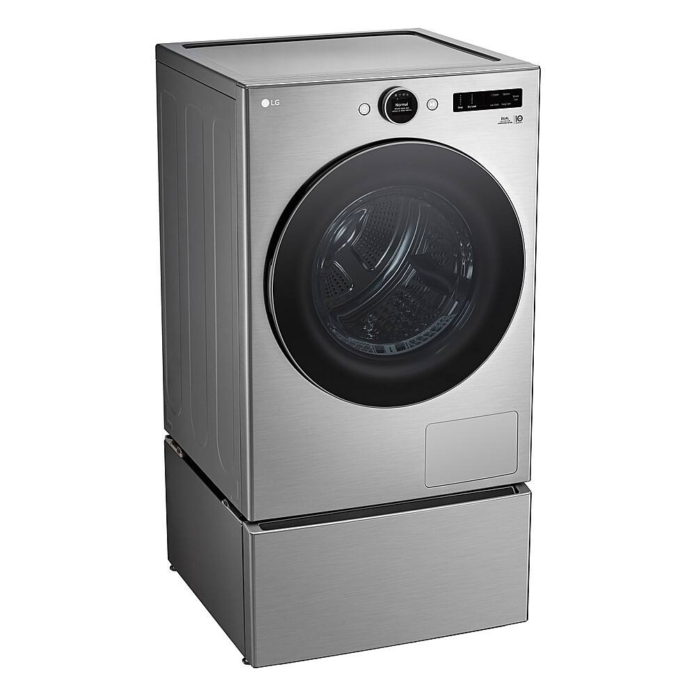 Alt View 18. LG - 7.8 Cu. Ft. Stackable Smart Electric Dryer with Ventless Heat Pump Technology - Graphite Steel.