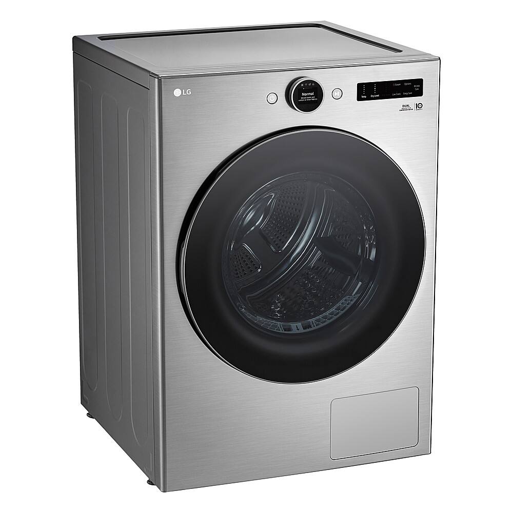 Alt View 3. LG - 7.8 Cu. Ft. Stackable Smart Electric Dryer with Ventless Heat Pump Technology - Graphite Steel.