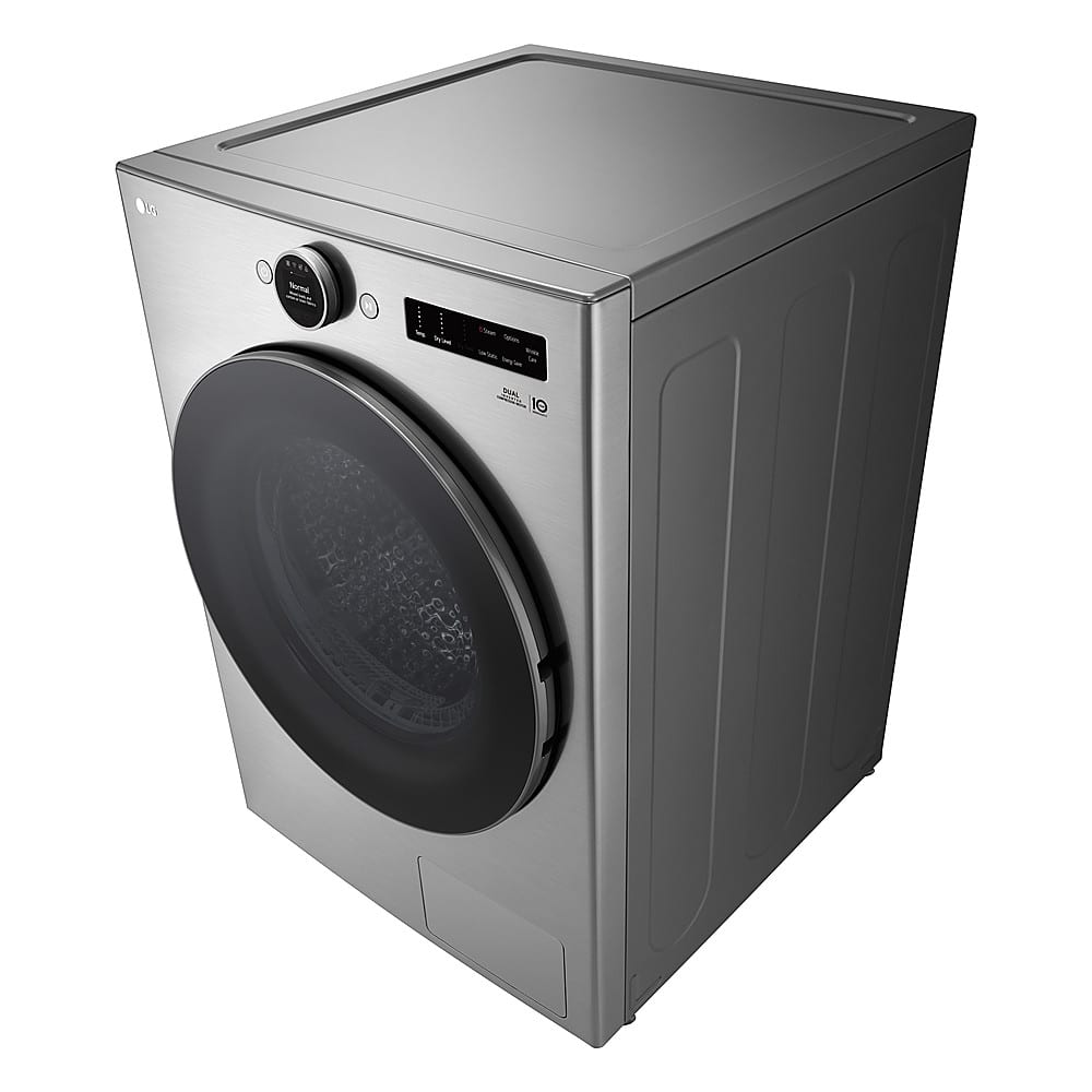 Alt View 6. LG - 7.8 Cu. Ft. Stackable Smart Electric Dryer with Ventless Heat Pump Technology - Graphite Steel.