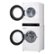 Alt View Zoom 13. LG - STUDIO 5.0 Cu. Ft. HE Smart Front Load Washer and 7.4 Cu. Ft. Electric Dryer WashTower with Steam and TurboWash 360 - Essence White.