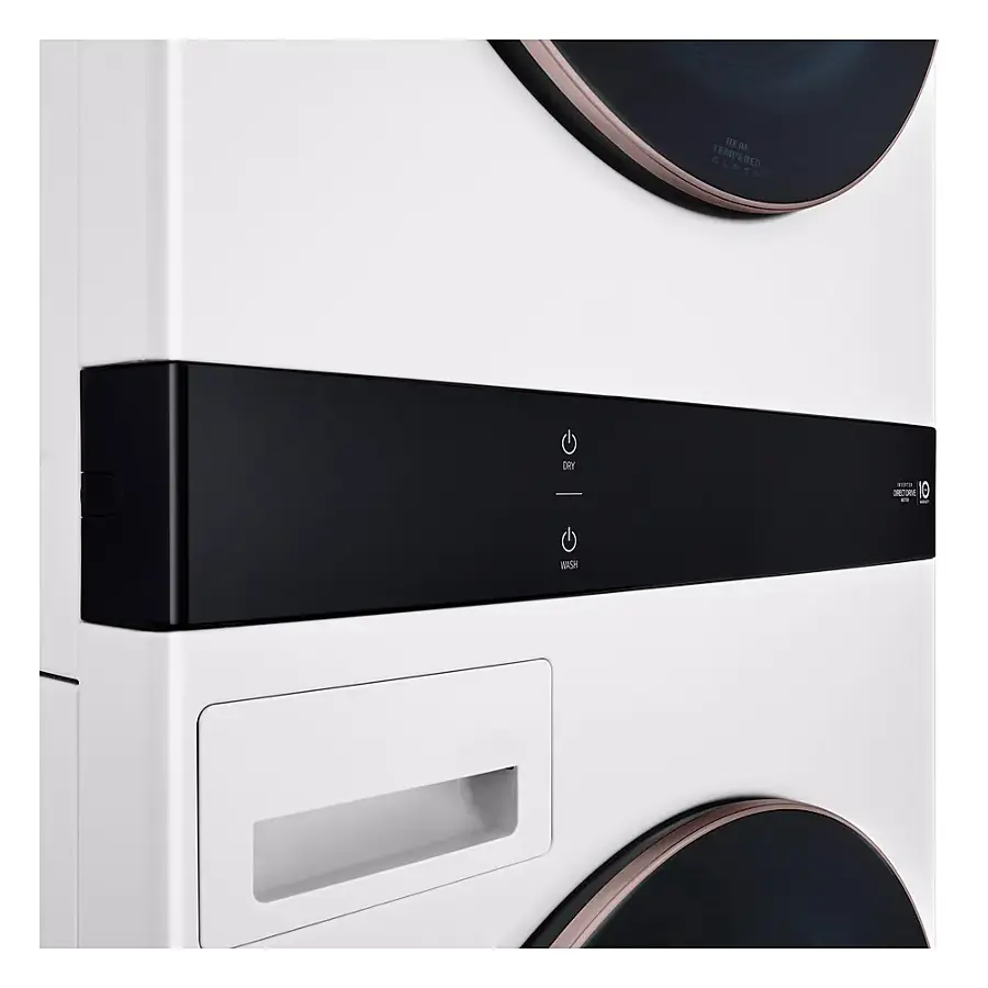 Alt View 18. LG - STUDIO 5.0 Cu. Ft. HE Smart Front Load Washer and 7.4 Cu. Ft. Electric Dryer WashTower with Steam and TurboWash 360 - Essence White.
