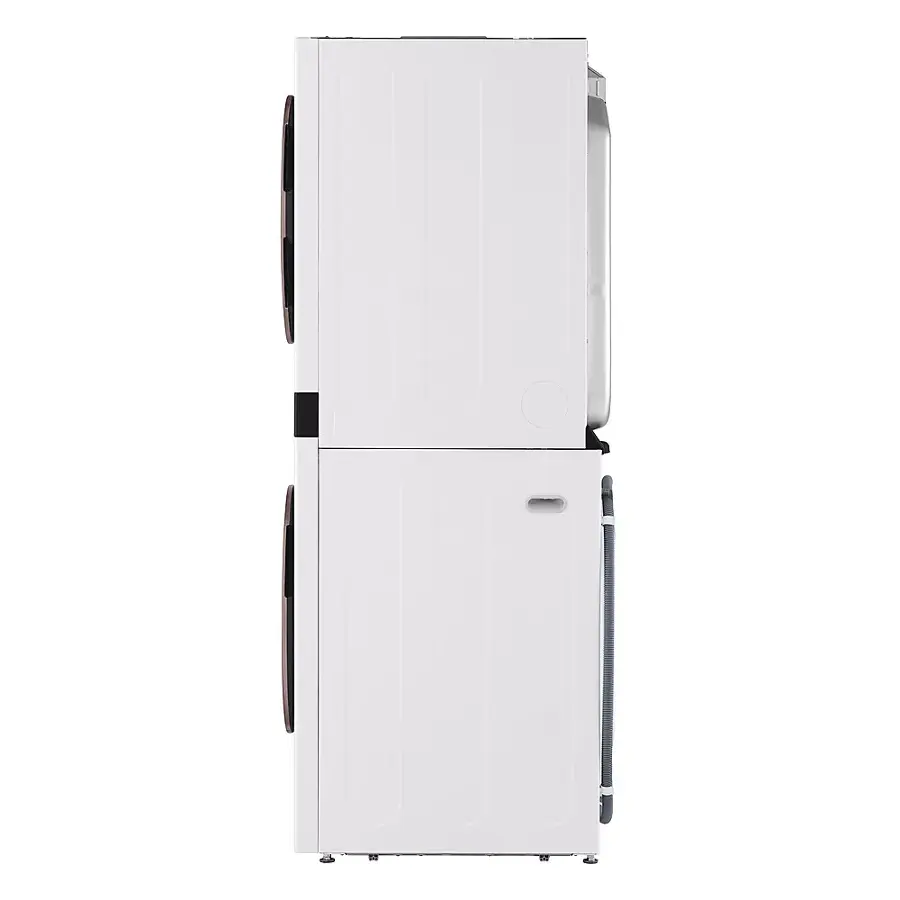 Alt View 24. LG - STUDIO 5.0 Cu. Ft. HE Smart Front Load Washer and 7.4 Cu. Ft. Electric Dryer WashTower with Steam and TurboWash 360 - Essence White.