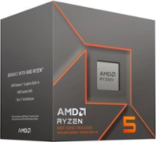 AMD - Ryzen 5 8500G 6-core - 12-thread – 3.5 GHz (5 GHz Max Boost) Socket AM5 Unlocked Desktop Processor - Silver - Front_Zoom