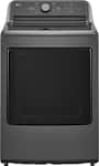 LG - 7.3 Cu. Ft. Gas Dryer with Sensor Dry - Monochrome Grey