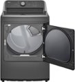 Alt View 1. LG - 7.3 Cu. Ft. Gas Dryer with Sensor Dry - Monochrome Grey.