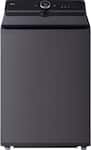 LG - 5.5 Cu. Ft. High Efficiency Smart Top Load Washer with EasyUnload - Matte Black