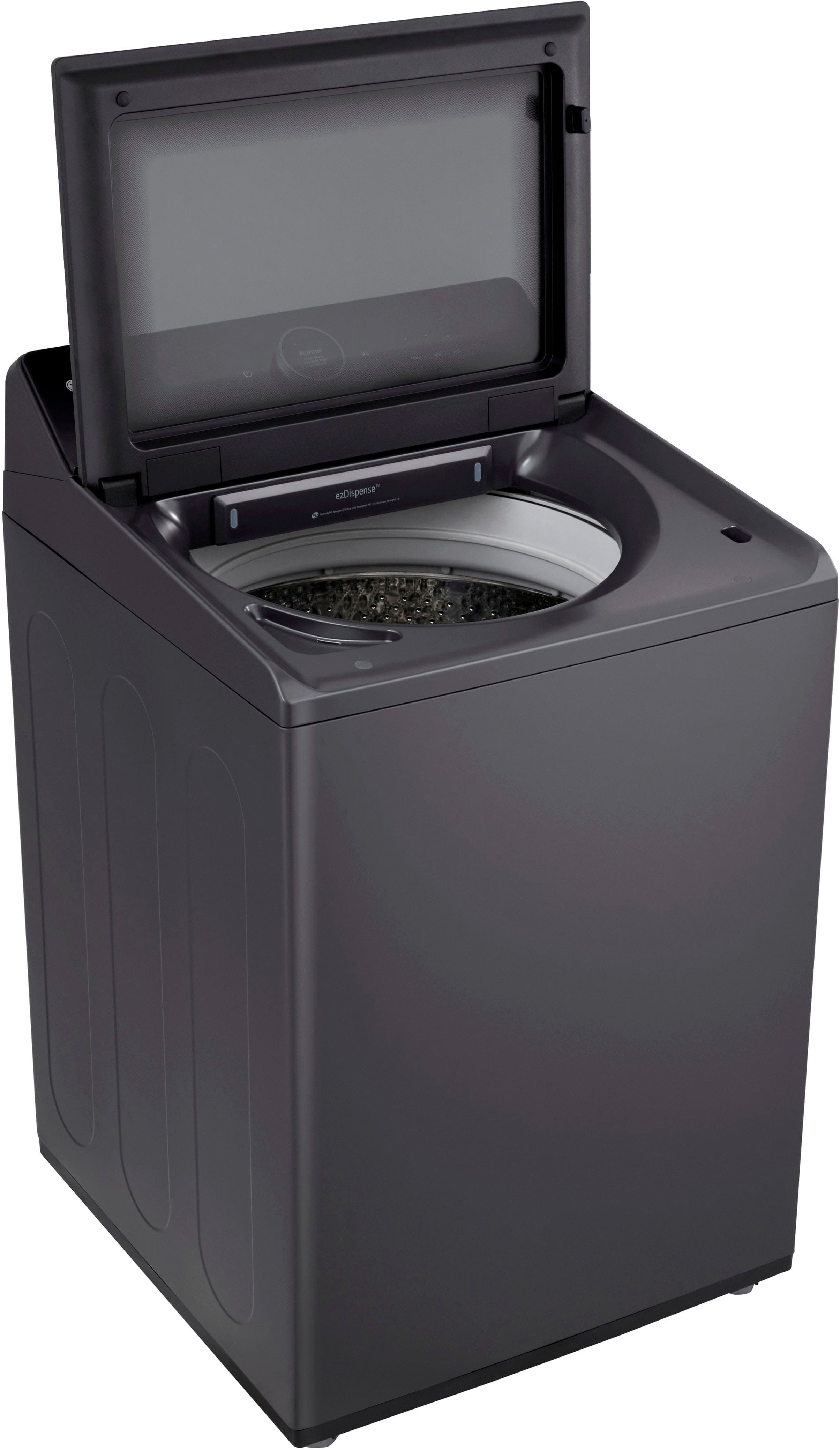 Alt View 19. LG - 5.5 Cu. Ft. High Efficiency Smart Top Load Washer with EasyUnload - Matte Black.