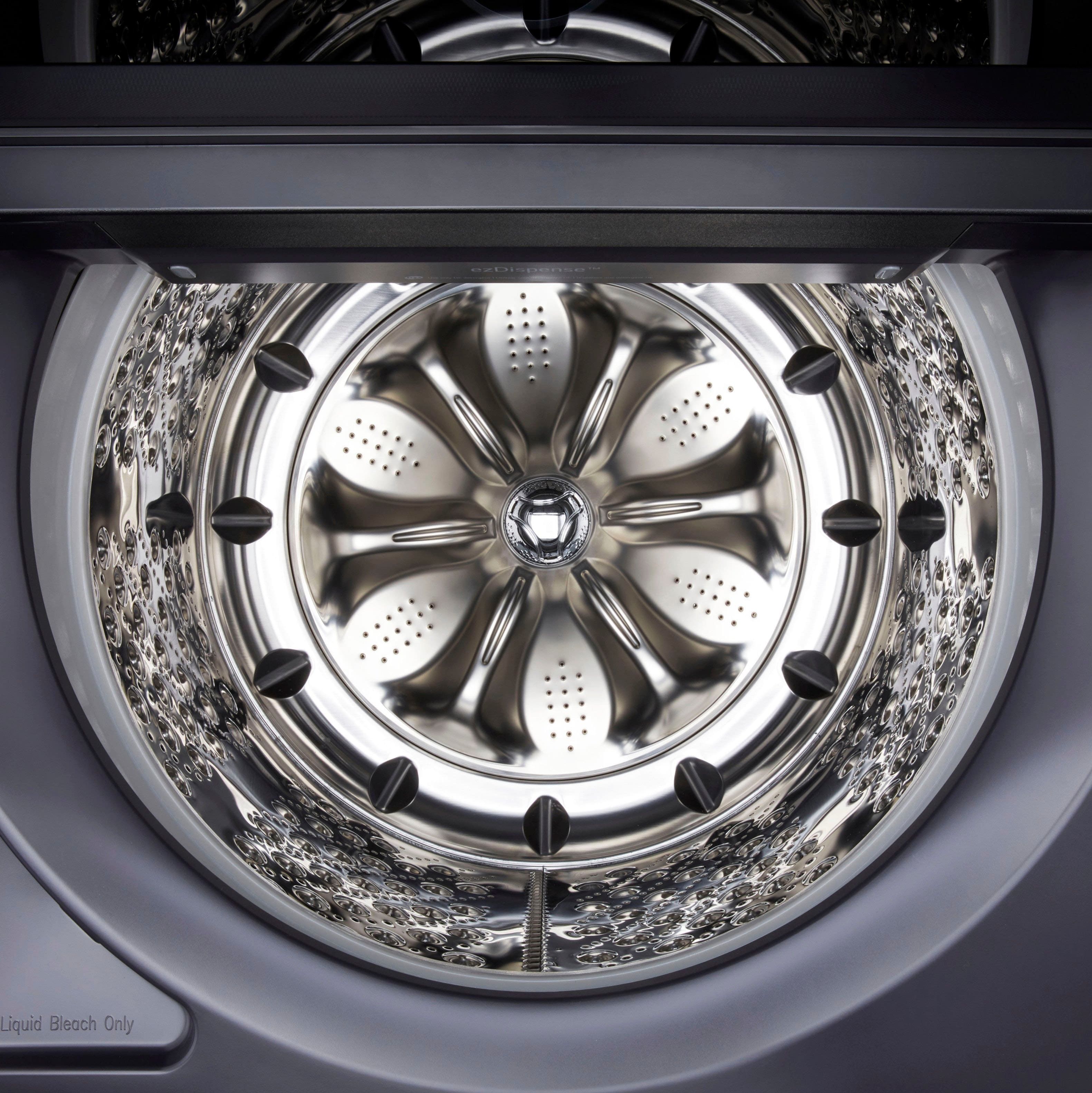 Alt View 27. LG - 5.5 Cu. Ft. High Efficiency Smart Top Load Washer with EasyUnload - Matte Black.