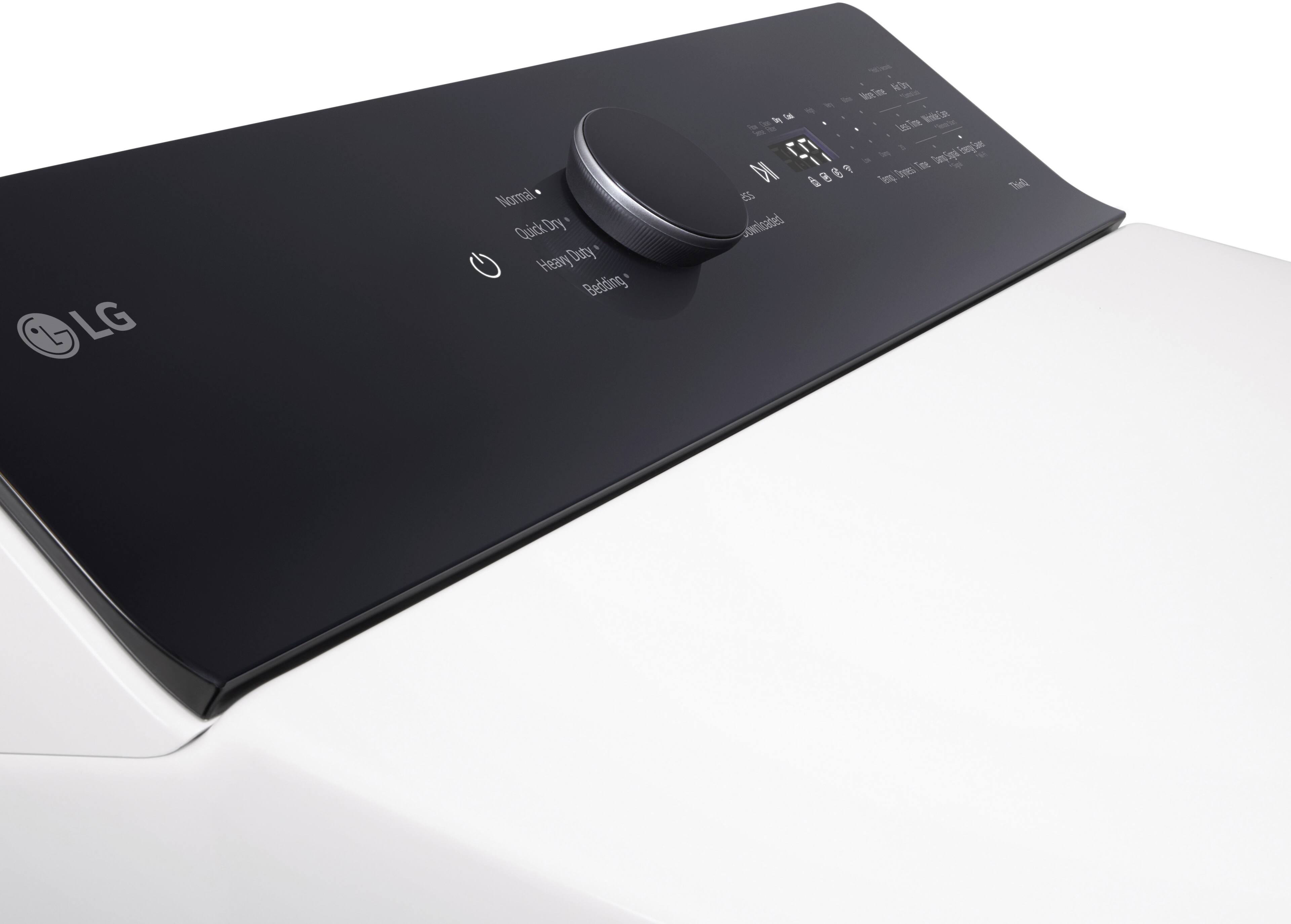 Alt View 13. LG - 7.3 Cu. Ft. Smart Gas Dryer with EasyLoad Door - Alpine White.