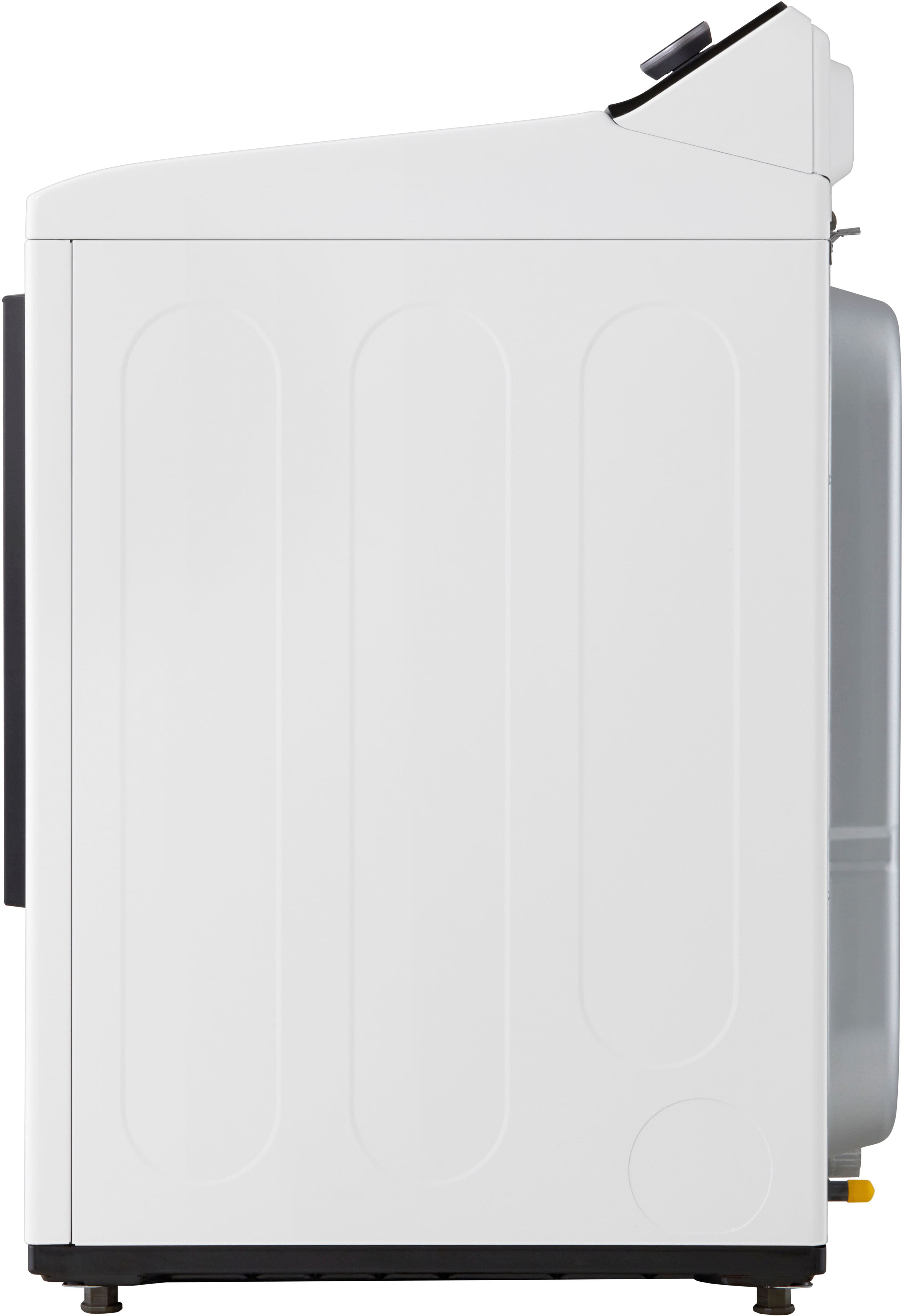 Alt View 17. LG - 7.3 Cu. Ft. Smart Gas Dryer with EasyLoad Door - Alpine White.