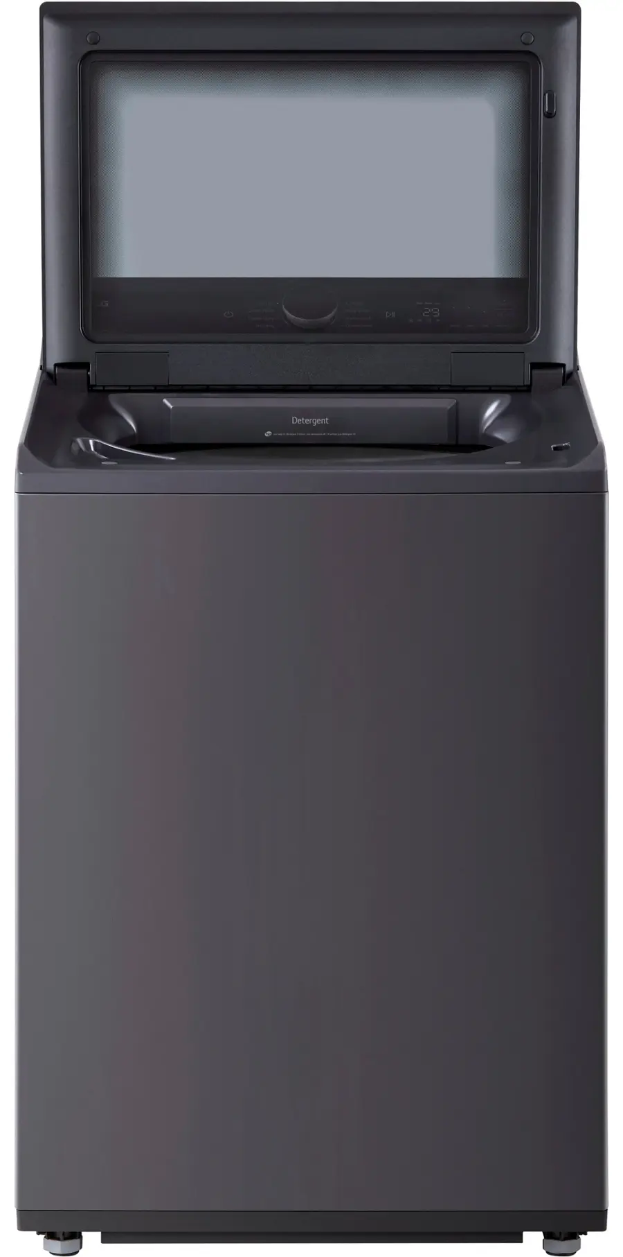 Alt View 17. LG - 5.5 Cu. Ft. High Efficiency Smart Top Load Washer with EasyUnload - Matte Black.