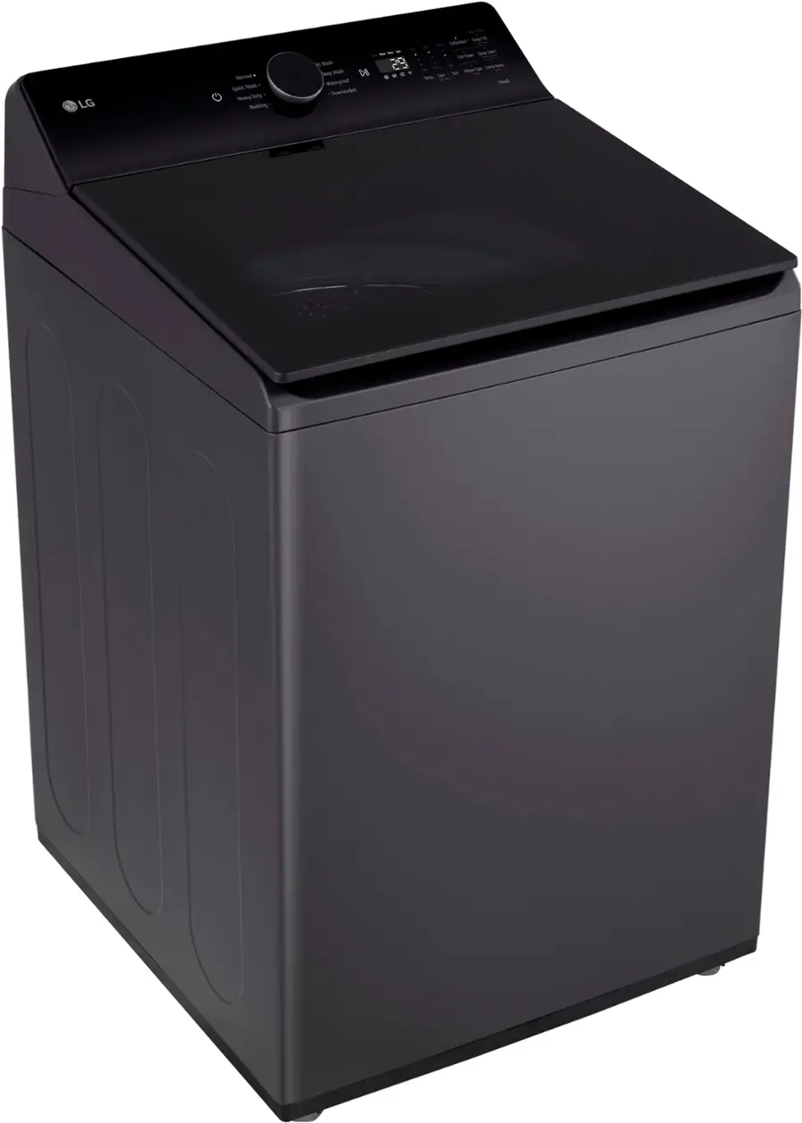 Alt View 18. LG - 5.5 Cu. Ft. High Efficiency Smart Top Load Washer with EasyUnload - Matte Black.