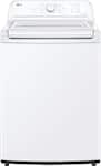 LG - 4.3 Cu. Ft. High-Efficiency Top Load Washer with SlamProof Glass Lid - White