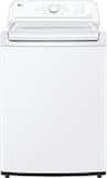 LG - 4.3 Cu. Ft. High-Efficiency Top Load Washer with SlamProof Glass Lid - White