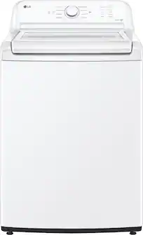 LG - 4.3 Cu. Ft. High-Efficiency Top Load Washer with SlamProof Glass Lid - White