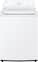 LG - 4.3 Cu. Ft. High-Efficiency Top Load Washer with SlamProof Glass Lid - White