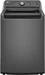 LG - 4.1 Cu. Ft. High-Efficiency Top Load Washer with TurboDrum Technology - Monochrome Grey