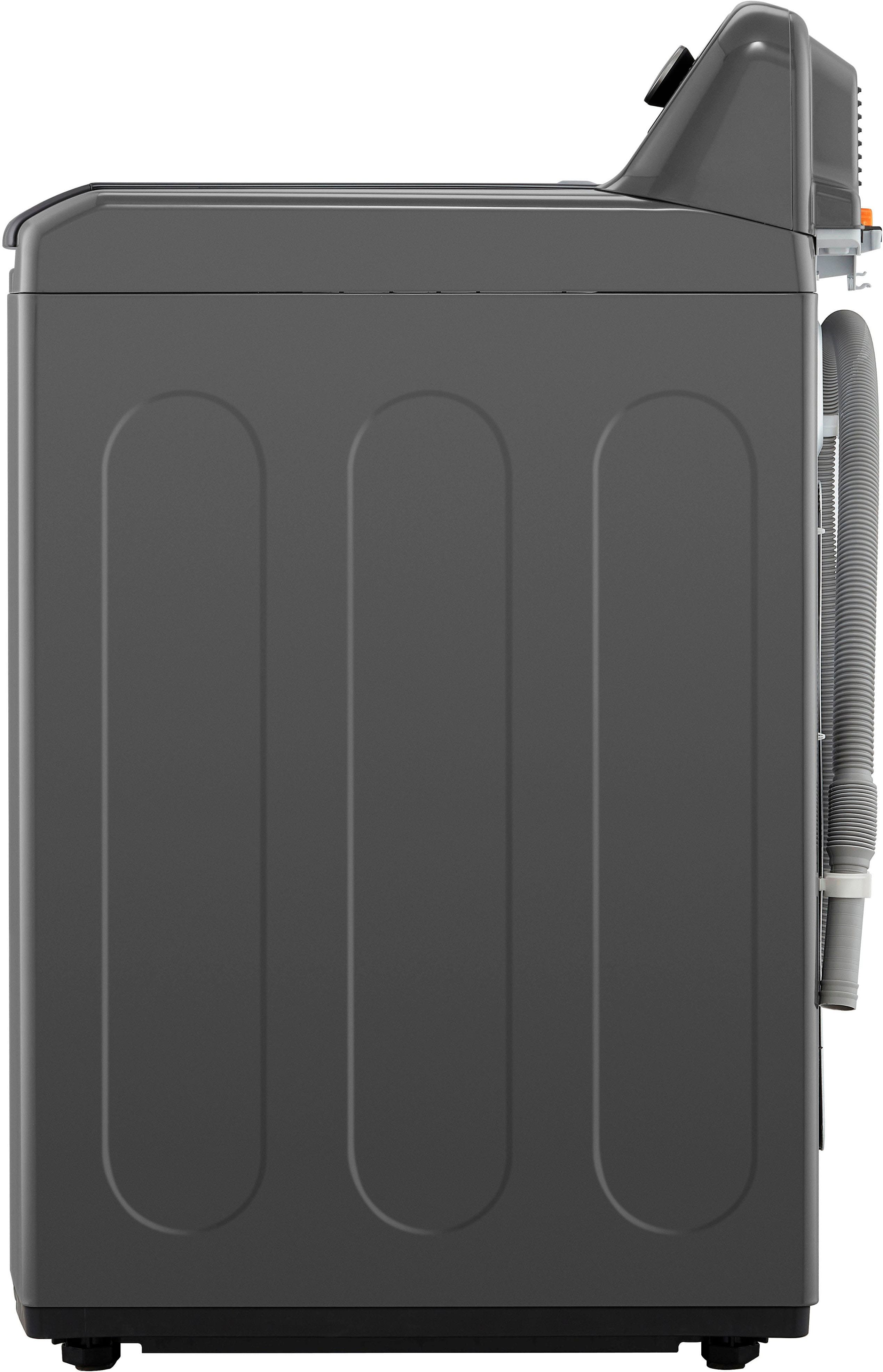 Alt View 18. LG - 4.1 Cu. Ft. High-Efficiency Top Load Washer with TurboDrum Technology - Monochrome Grey.