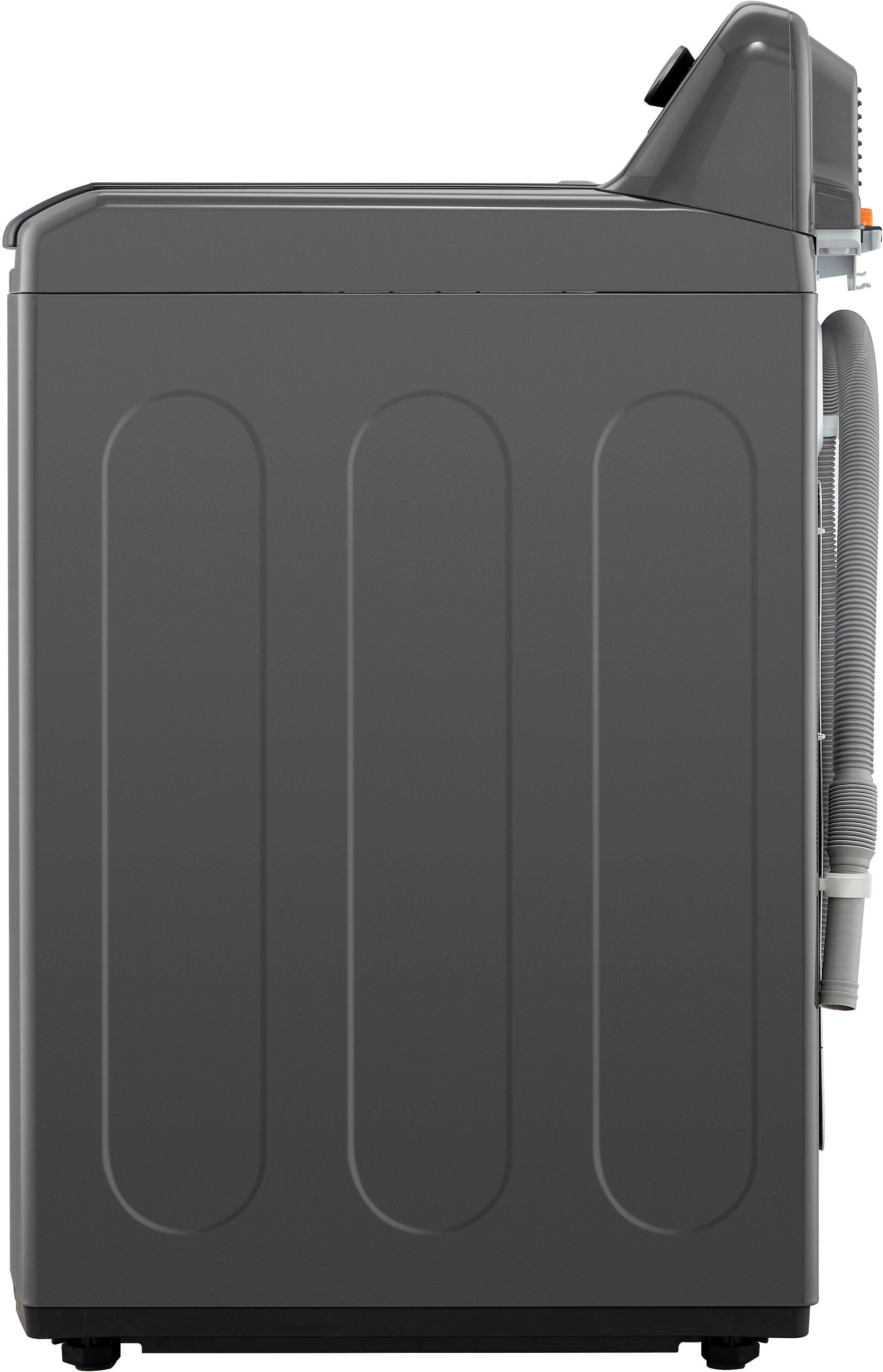 Alt View 18. LG - 4.1 Cu. Ft. High-Efficiency Top Load Washer with TurboDrum Technology - Monochrome Grey.
