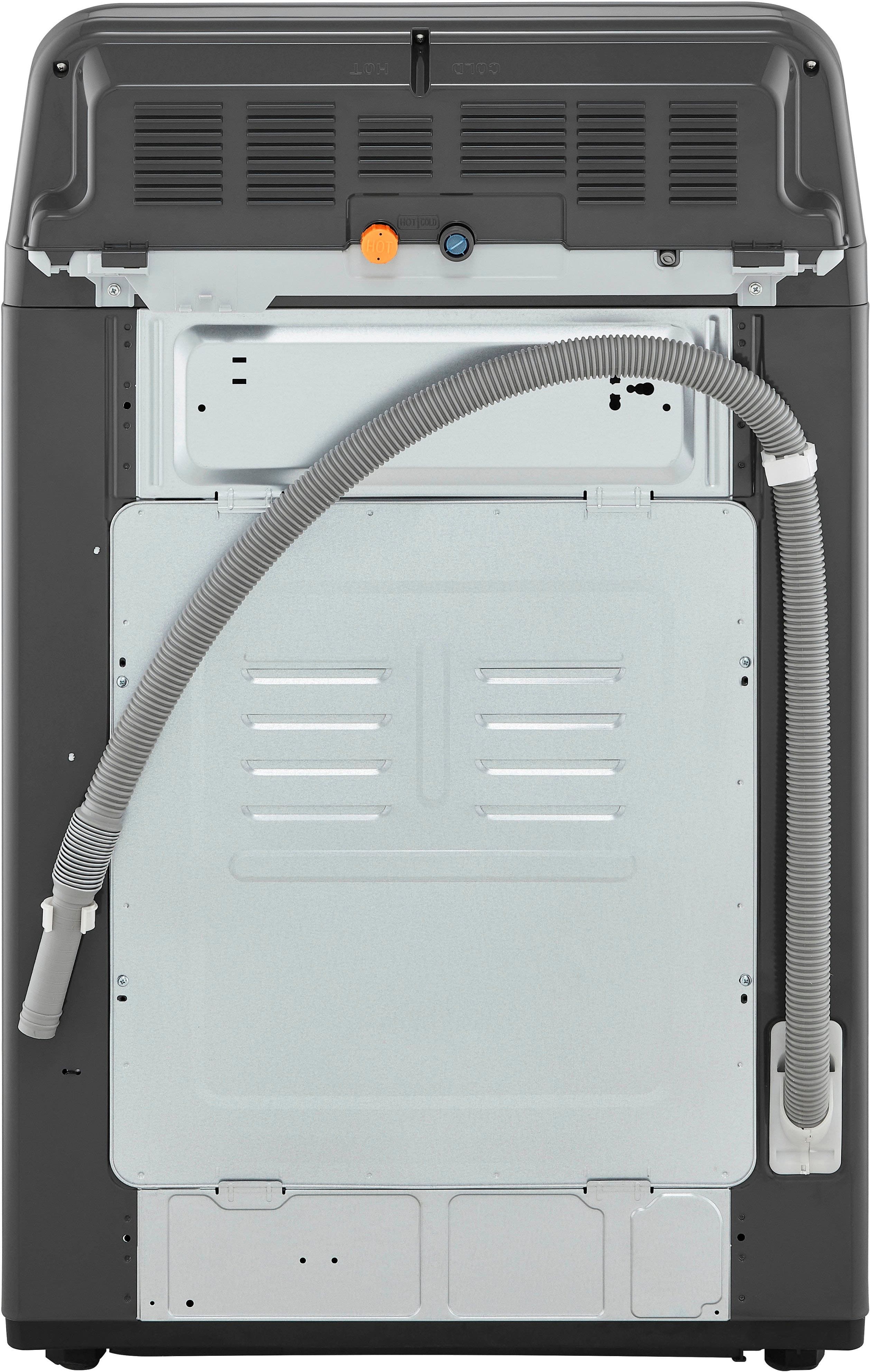 Alt View 19. LG - 4.1 Cu. Ft. High-Efficiency Top Load Washer with TurboDrum Technology - Monochrome Grey.