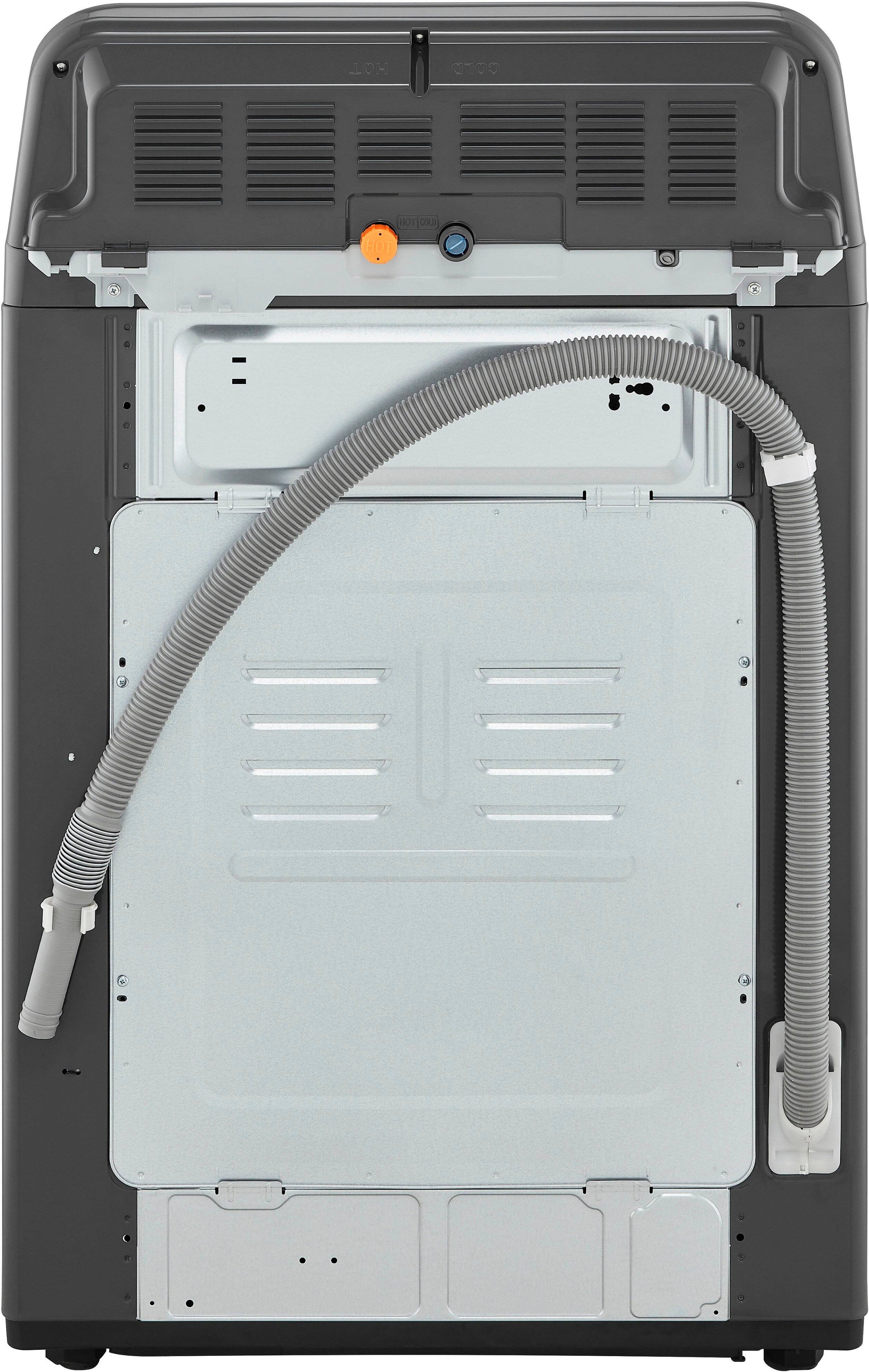 Alt View 19. LG - 4.1 Cu. Ft. High-Efficiency Top Load Washer with TurboDrum Technology - Monochrome Grey.