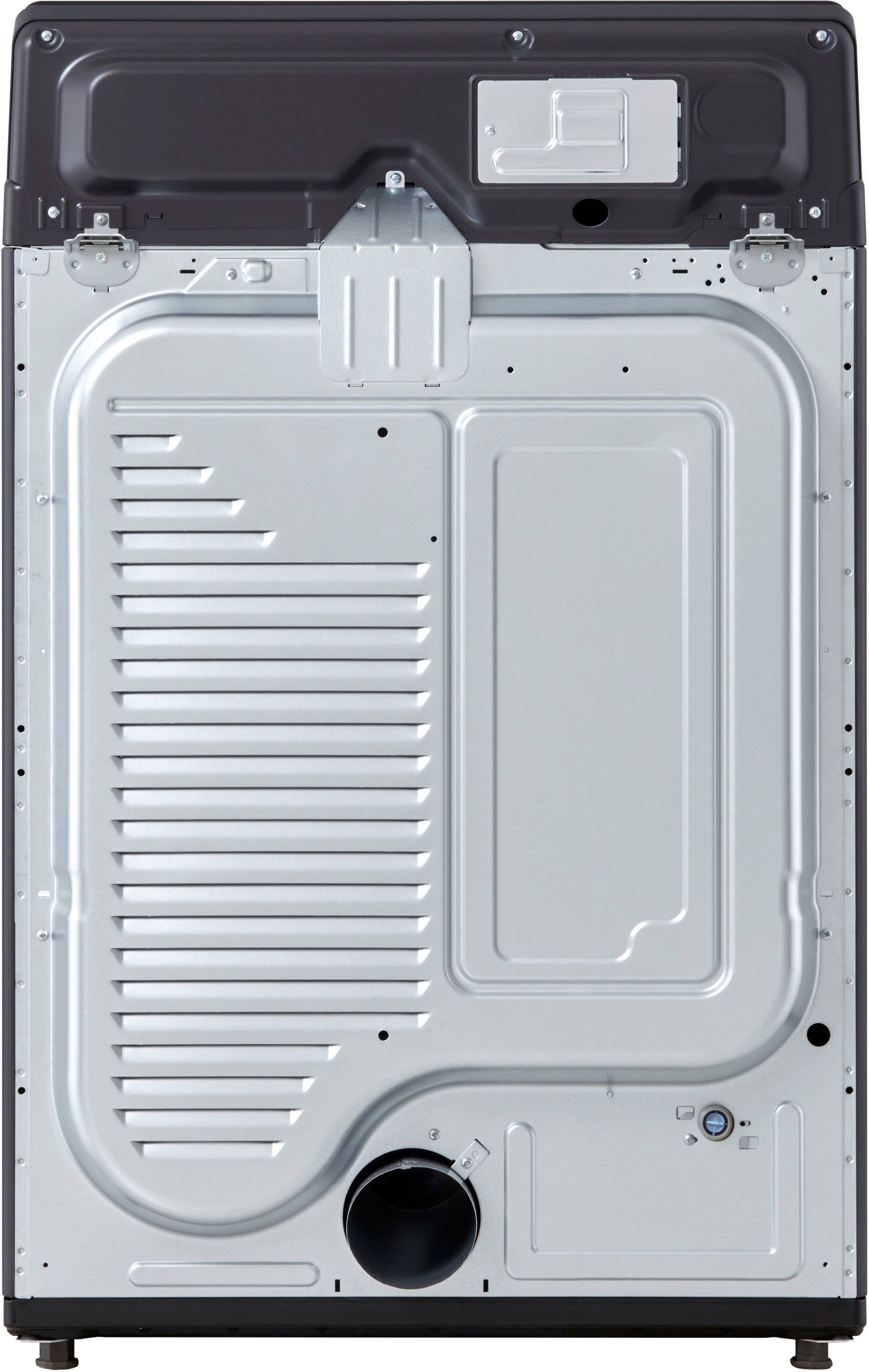 Alt View 22. LG - 7.3 Cu. Ft. Smart Electric Dryer with Steam and EasyLoad Door - Matte Black.