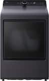 LG - 7.3 Cu. Ft. Smart Gas Dryer with EasyLoad Door - Matte Black