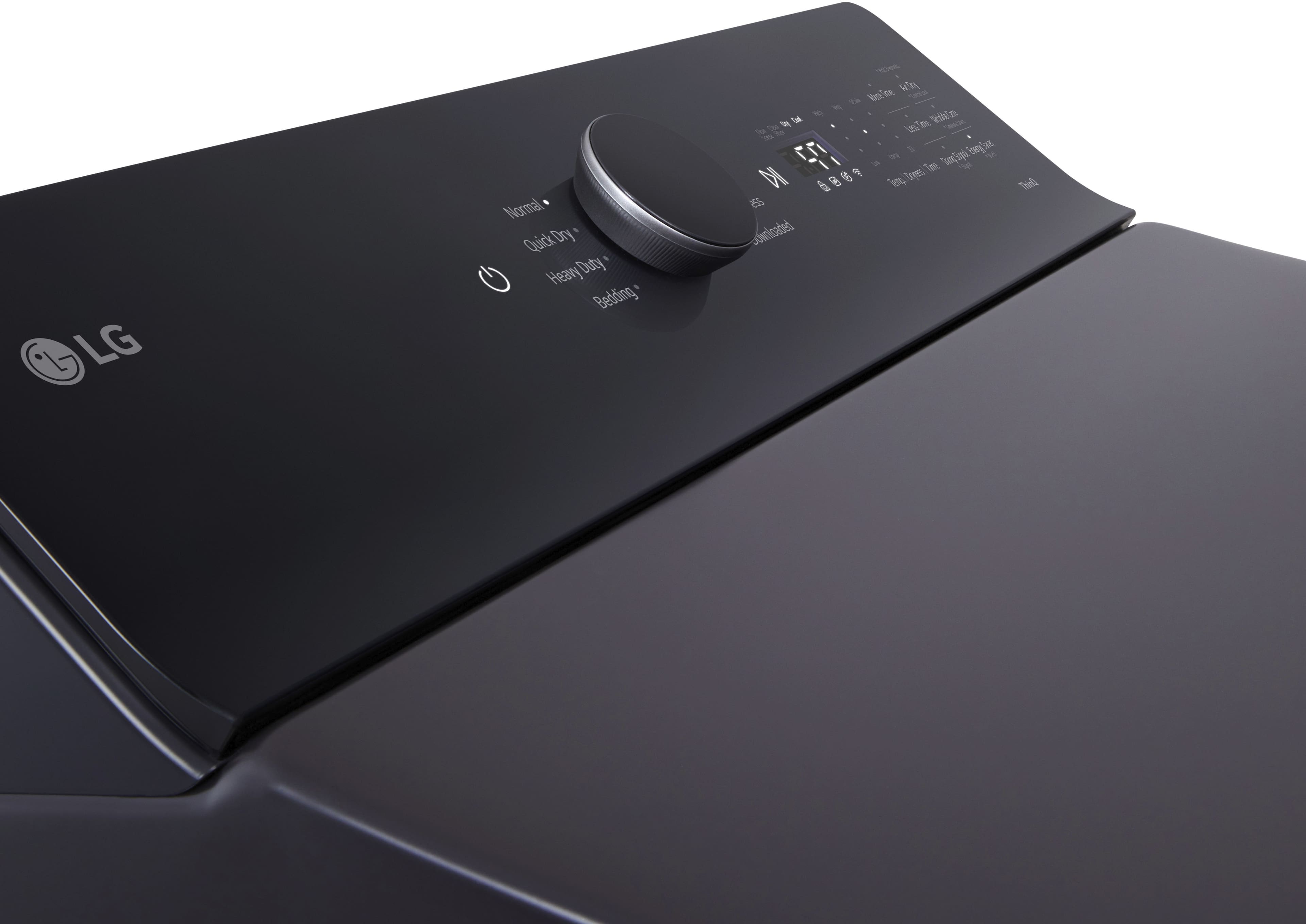 Alt View 13. LG - 7.3 Cu. Ft. Smart Gas Dryer with EasyLoad Door - Matte Black.