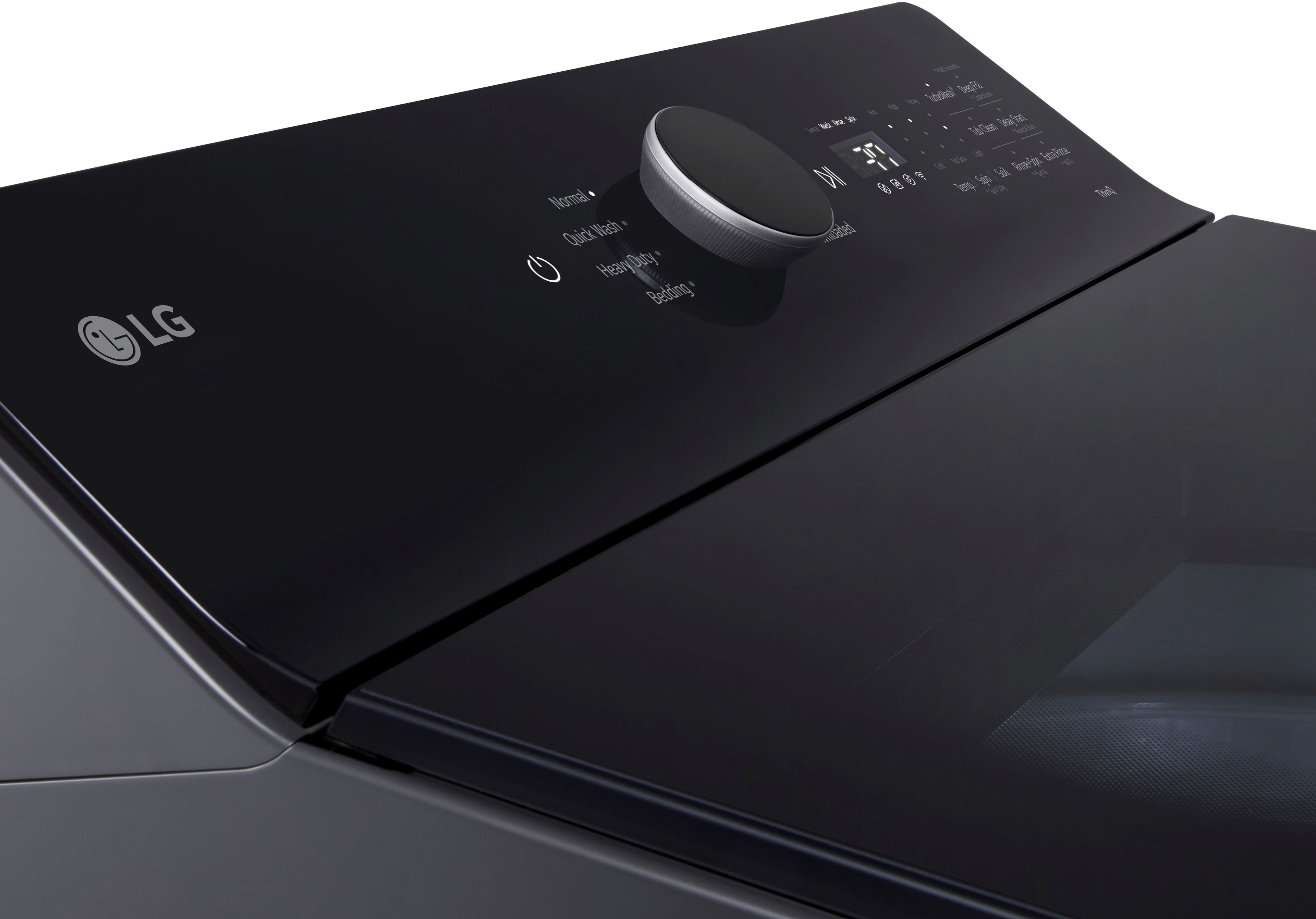 Alt View 19. LG - 5.3 Cu. Ft. High Efficiency Smart Top Load Washer with TurboWash3D Technology - Matte Black.